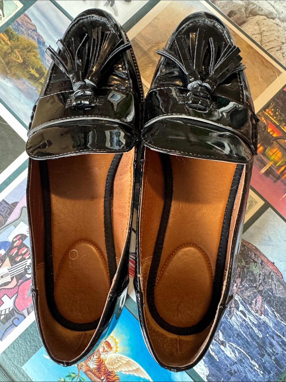 Franco Sarto Pointy, Chunky Loafers